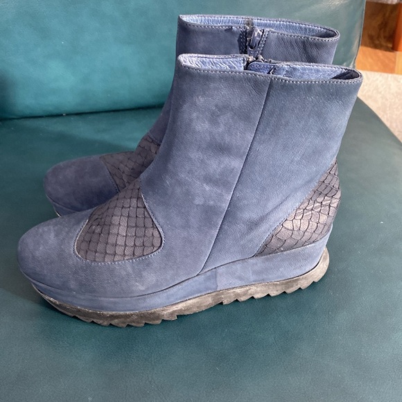 Camper Suede Wedge Heel Booties - Picture 3 of 15
